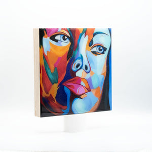 "Edition #12" | Resin auf Holz | 23 x 23 x 3 cm