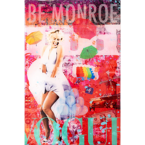 "Be monroe" | Collage | 30 x 20 x 3 cm