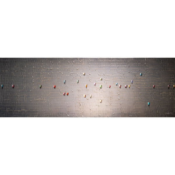 "analoge pixel / silber" | Danny Frede | 2025 | 60 x 180 x 4 cm