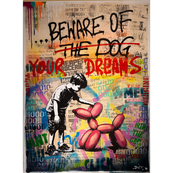 „Beware Of Your Dreams“ | Danny Frede | 2026 | 110 x 80 x 2 cm