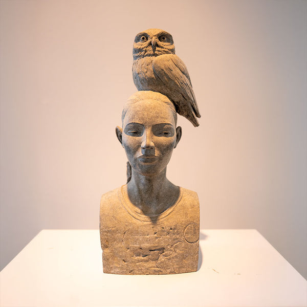 Eule | Erwin Meijer | Bronze Limitiert | H 48 cm