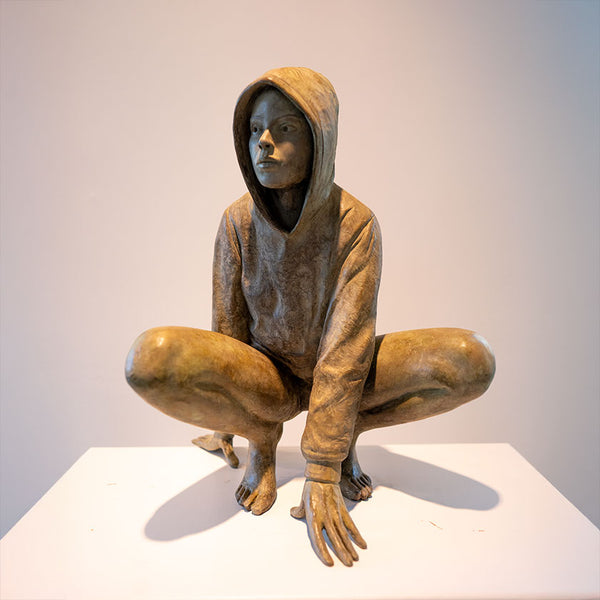 Hoodie l | Erwin Meijer | Bronze Limitiert | H 48 cm