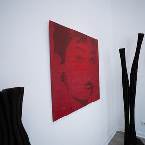 "Audrey" | Jörg Minrath | 2025 | 120 x 120 x 2 cm