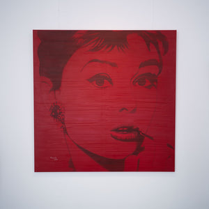 "Audrey" | Jörg Minrath | 2025 | 120 x 120 x 2 cm