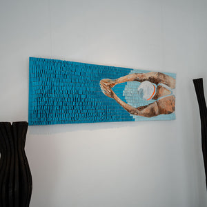 "Brustschwimmerin" | Martina Hamrik | 2025 | 60 x 200 cm