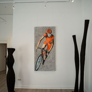 "Radrennen" | Martina Hamrik | 2025 | 200 x 85 cm