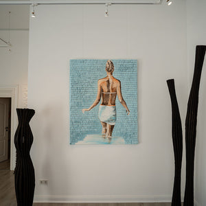 "Summervibes white skirt" | Martina Hamrik | 2025 | 150 x 120 cm