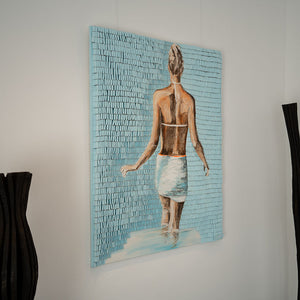 "Summervibes white skirt" | Martina Hamrik | 2025 | 150 x 120 cm