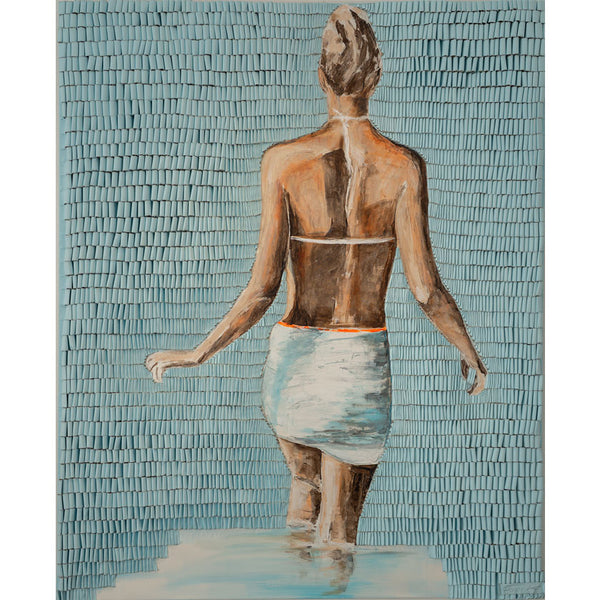 "Summervibes white skirt" | Martina Hamrik | 2025 | 150 x 120 cm