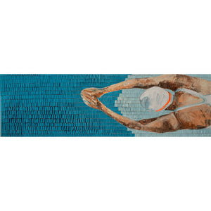 "Brustschwimmerin" | Martina Hamrik | 2025 | 60 x 200 cm