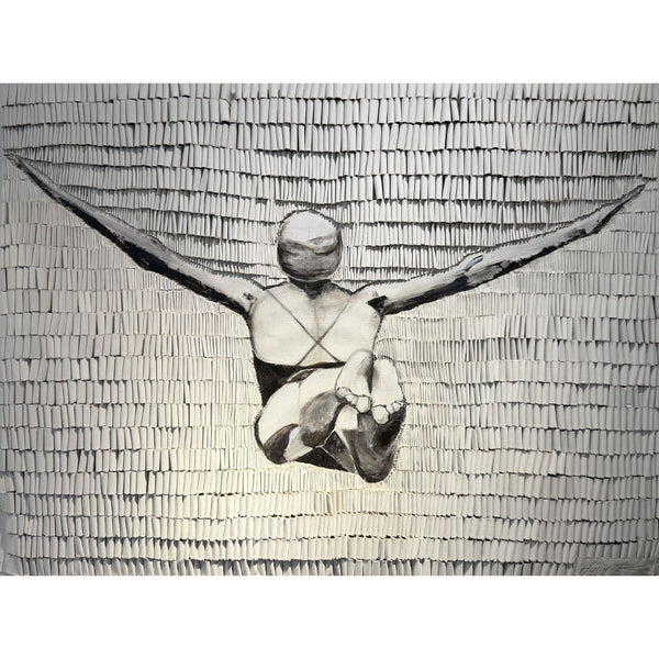 "Free schwarz/weiß" | Martina Hamrik | 2026 | 120 x 150 cm