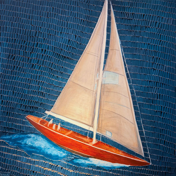 "Sailing" | Martina Hamrik | 2026 | 150 x 150 cm