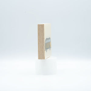 "Miniatur #170" | 2023 | 10 x 10 x 1,8 cm