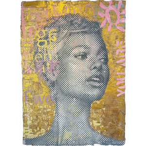 "Grey Golden Empowerment" | Patrizia Casagranda | 2025 | 140 x 100 cm
