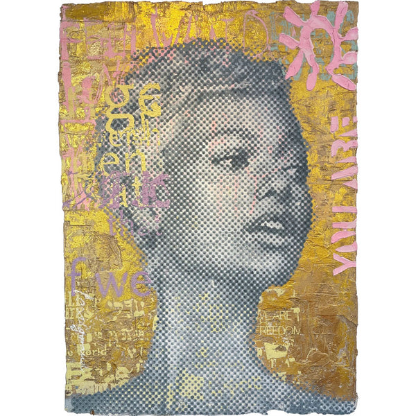 "Grey Golden Empowerment" | Patrizia Casagranda | 2025 | 140 x 100 cm