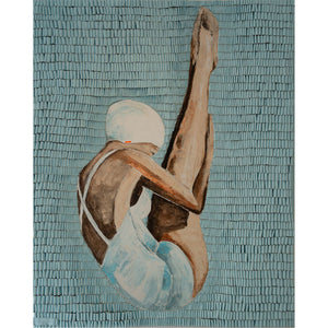 "Sprung vom Turm" | Martina Hamrik | 2025 | 150 x 120 cm