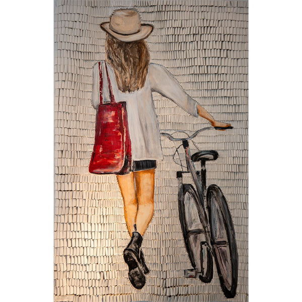 In the City "mit Hut" | Martina Hamrik | 2026 | 160 x 100 cm