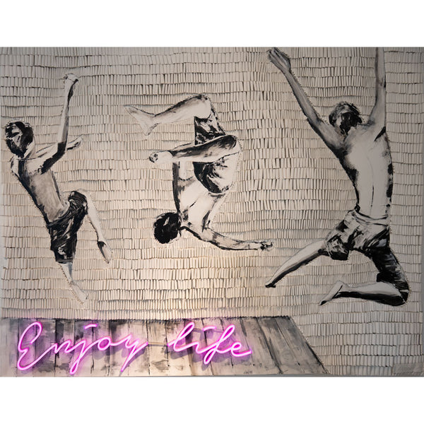 "Enjoy life boys" | Martina Hamrik | 2026 | 130 x 180 cm