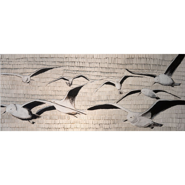 "Möwen" | Martina Hamrik | 2026 | 80 x 200 cm