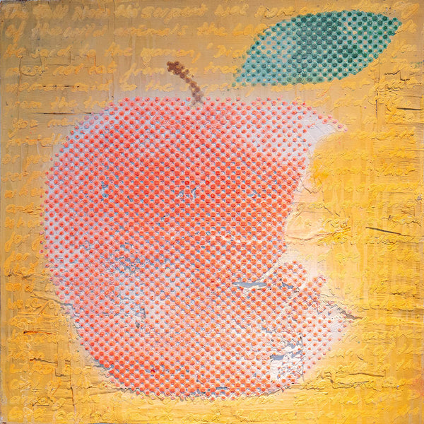 "The-Orange-Forbidden-Fruit-Apple" | Patrizia Casagranda | 2026 | 80 x 80 cm