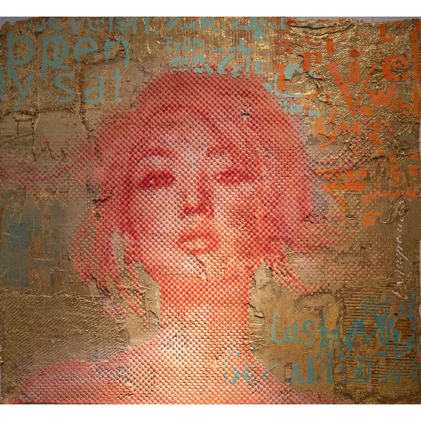 "Red Golden Power Of Change" | Patrizia Casagranda | 2025 | 110 x 120 cm