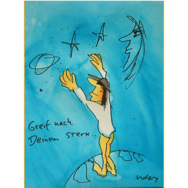 „ Greif nach Deinem Stern “ | Udo Lindenberg | 2010 | 36 × 47 cm