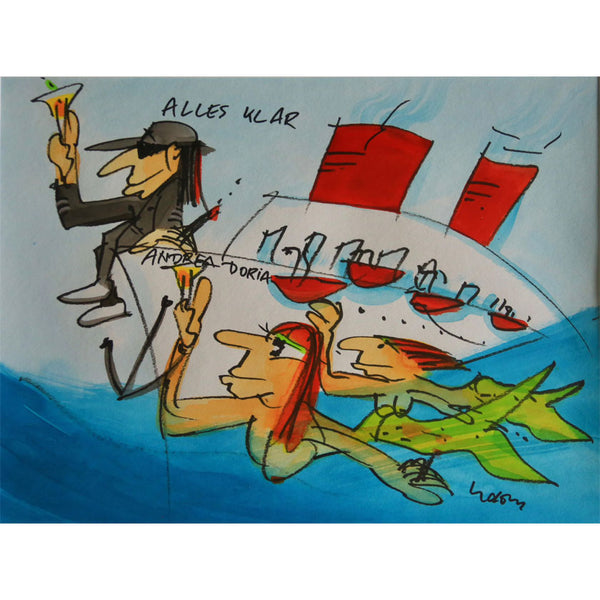 „Andrea Doria – Alles klar“ | Udo Lindenberg | 2011 | 36 × 47 cm