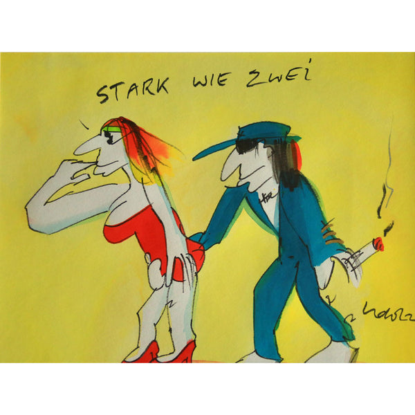 „Stark wie zwei“ | Udo Lindenberg | 2010 | 36 × 47 cm