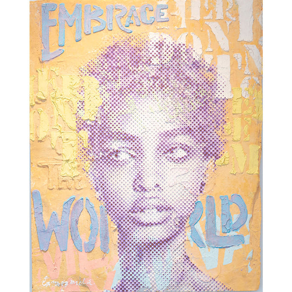 "Purple Yellow Empowerment" | Patrizia Casagranda | 2023 | 100 x 80 cm
