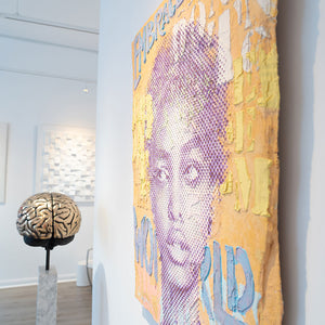 "Purple Yellow Empowerment" | Patrizia Casagranda | 2023 | 100 x 80 cm