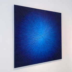 "bleuâtre" | Jörg Minrath | 2020 | 120 x 120 x 2 cm