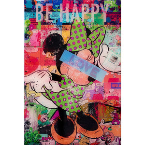 "Be happy" | Collage | 30 x 20 x 3 cm