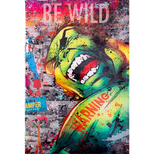 "Be wild" | Collage | 30 x 20 x 3 cm