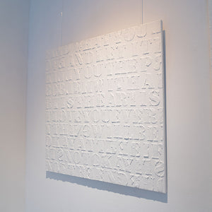 "lettre" | Jörg Minrath | 2023 | 70 x 70 x 2 cm